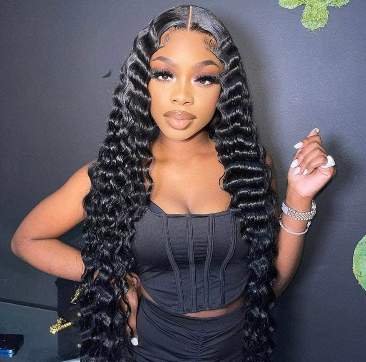 FOREIGN-Crimped Wig